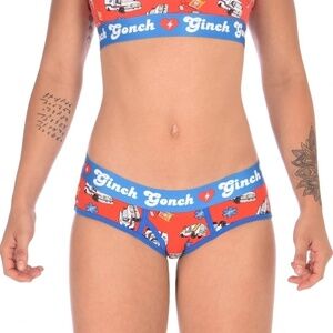 GINCH Gonch Statement Boyfriend Brief Cotton Underwear Panty EMT NIP